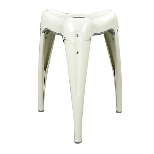 STACKING STOOL ''WISDOM TOOTH'' IVORY