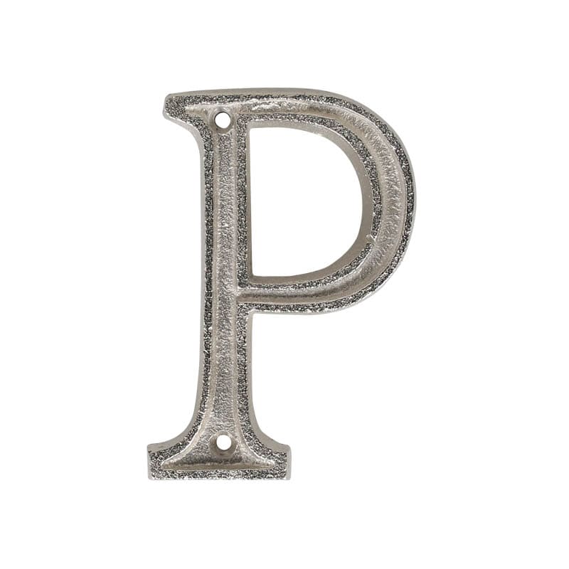 METAL LETTER 105 SILVER "P"