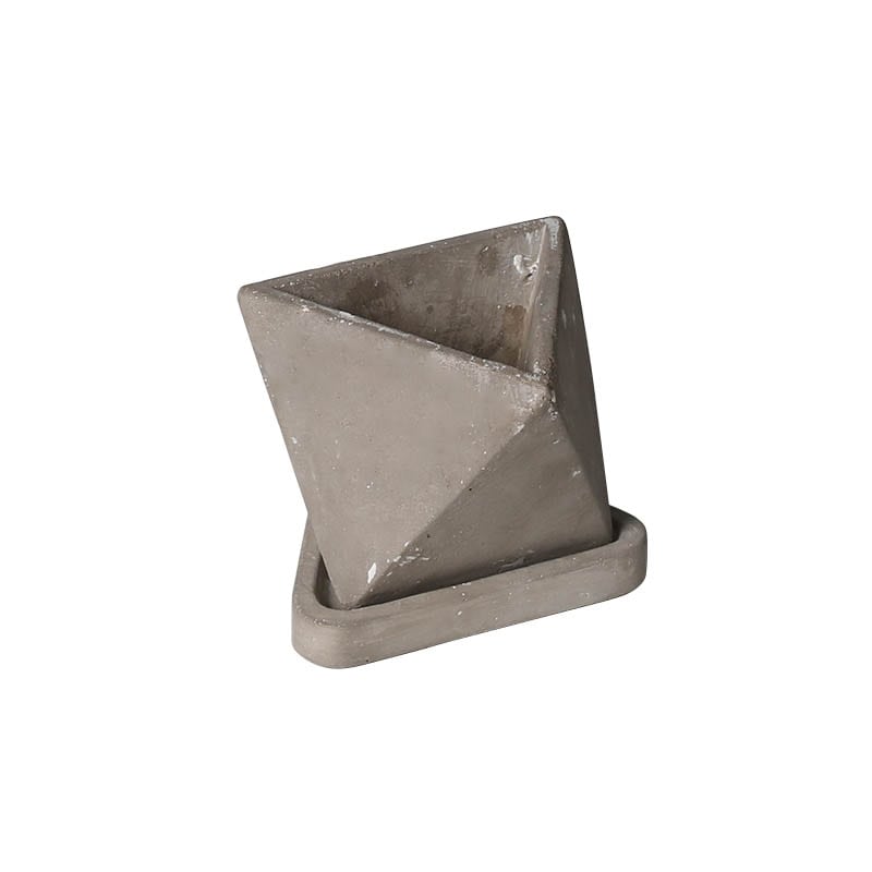 덜튼 일본 화분 시멘트 포트 삼각형