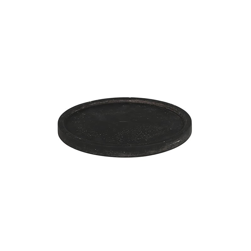 덜튼 시멘트 받침 접시 블랙 19cm