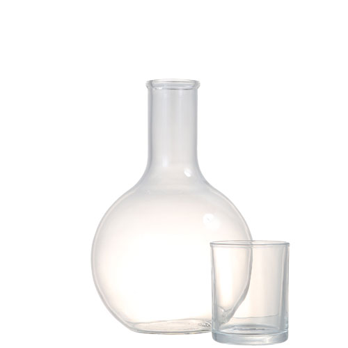 BALL CARAFE w/CUP 2L