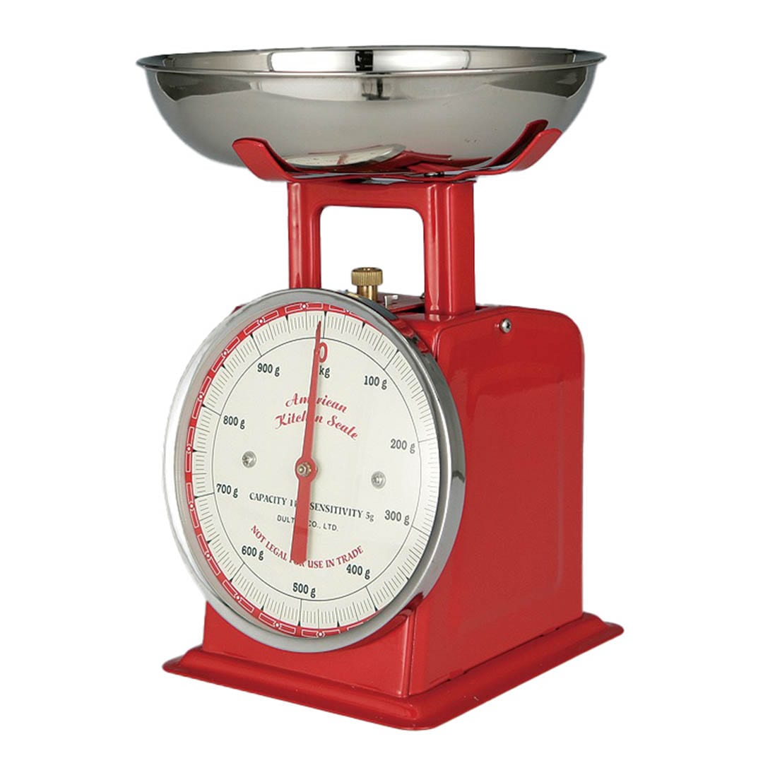 AMERICAN KITCHEN SCALE RED