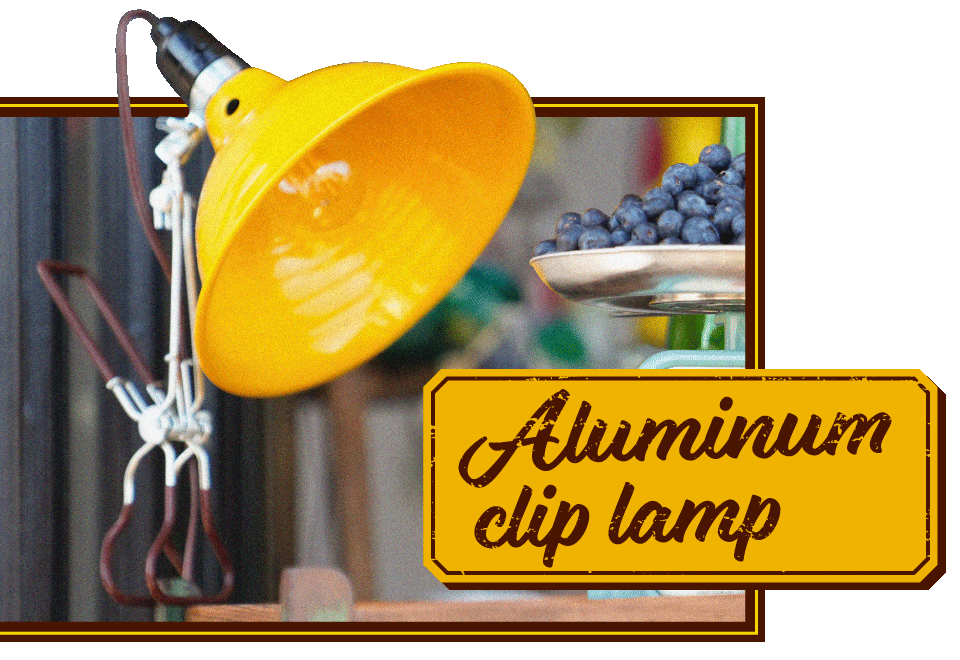 Aluminum clip lamp