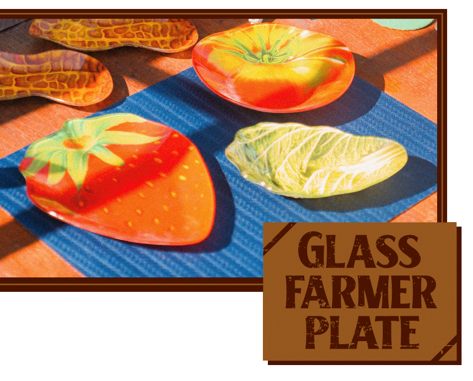 Glass Farmer Plate