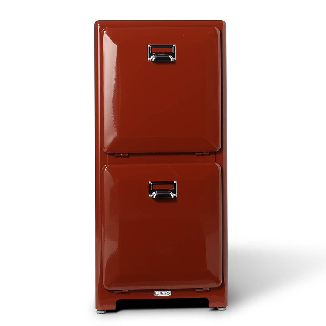 SALE！DULTON ダブルデッカー トラッシュカン　ブラウン　旧型 DULTON ONLINE SHOP | TRASH CAN DOUBLE DECKER BRICK BROWN(BRICK