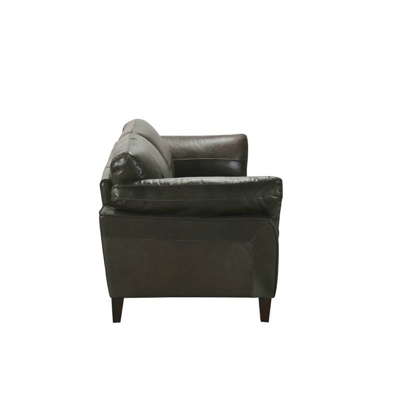LEATHER SOFA 2 SEATER MOSS GREEN