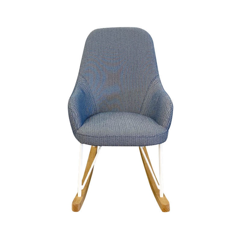 DULTON ONLINE SHOP | ROCKING CHAIR S ''HERRINGBONE BLUE/WHITE 
