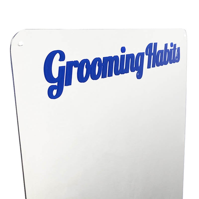 MIRROR SIGN GROOMING HABITS