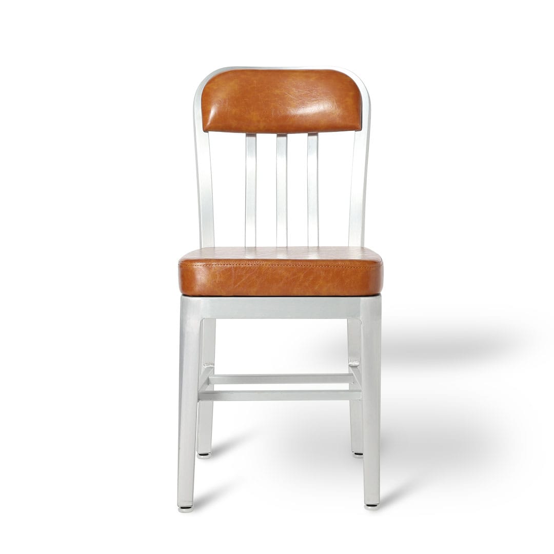 Dulton☆古着の501XXをインストールしたオリジナル鉄錆びダイニングチェア DULTON ONLINE SHOP | ALUMINUM CHAIR(アームなし BROWN): 家具