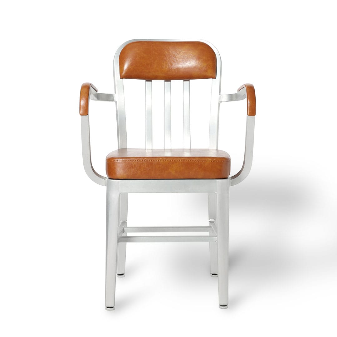 DULTON ONLINE SHOP | ALUMINUM ARM CHAIR(アームあり BROWN): 家具
