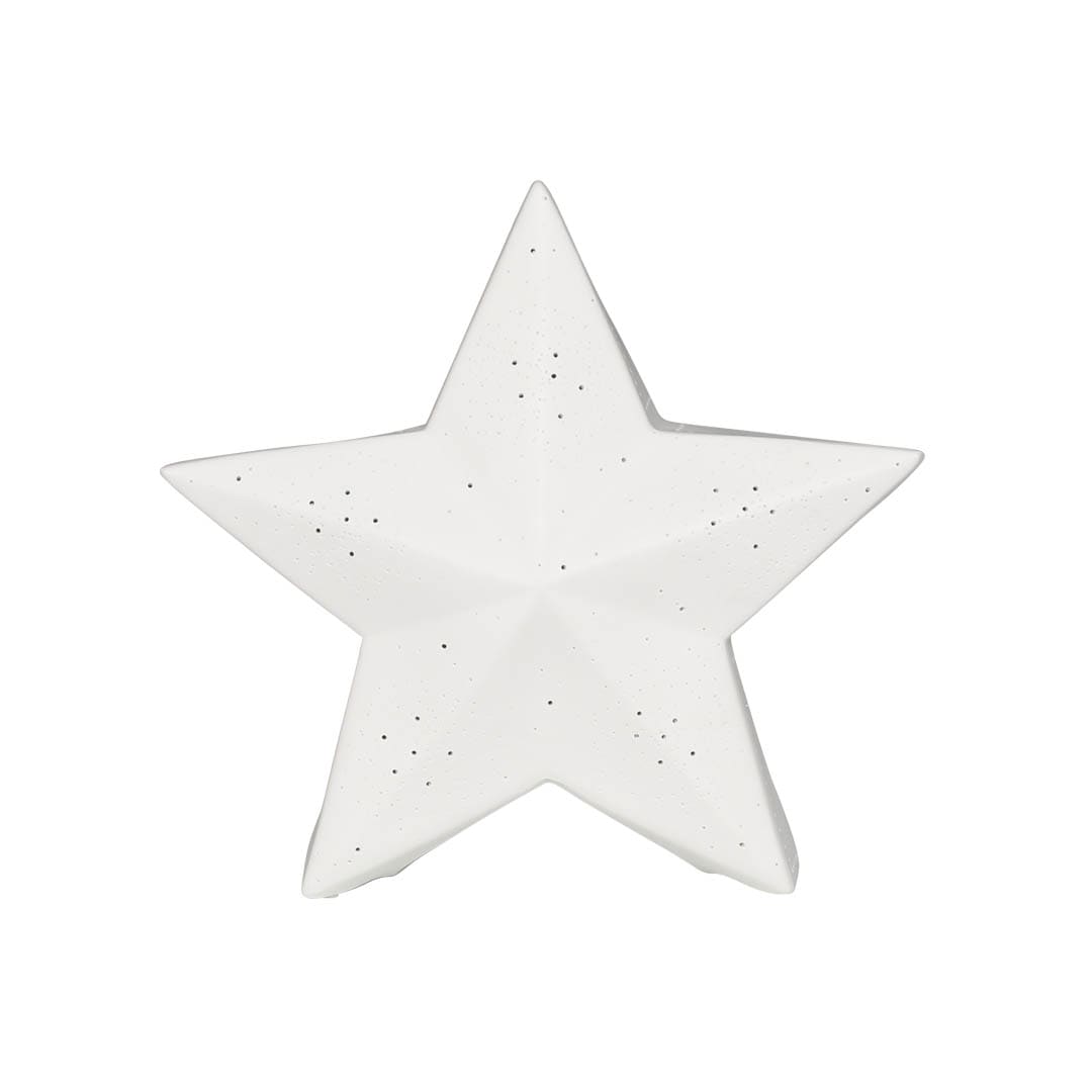 PORCELAIN STAR LIGHT MAT WHITE