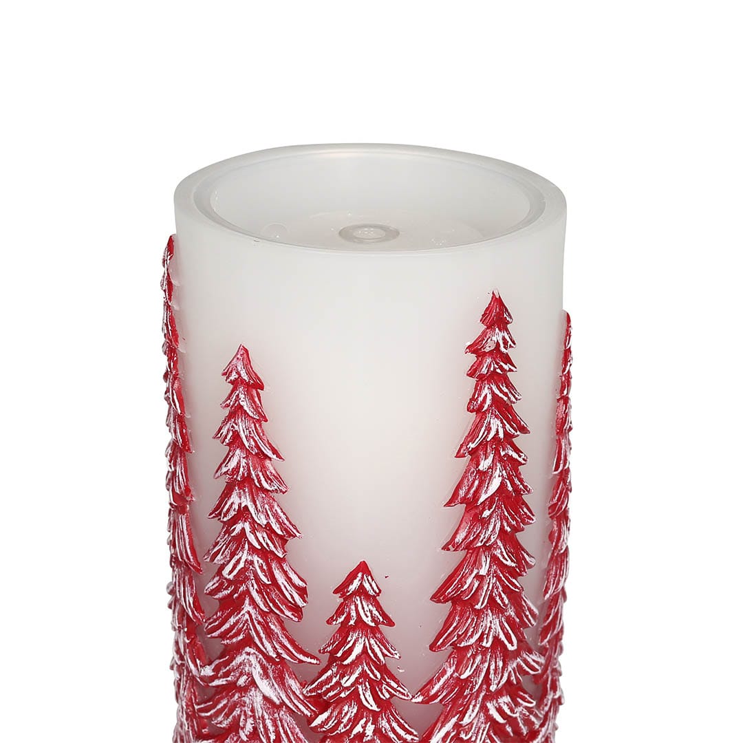 LED FOUNTAIN CANDLE TREE RED