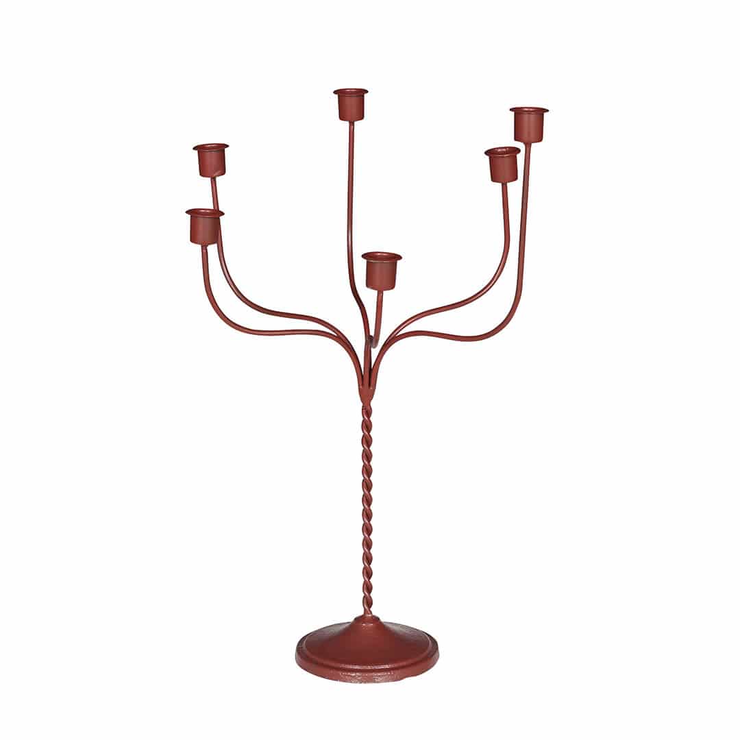 IRON CANDLE HOLDER 6