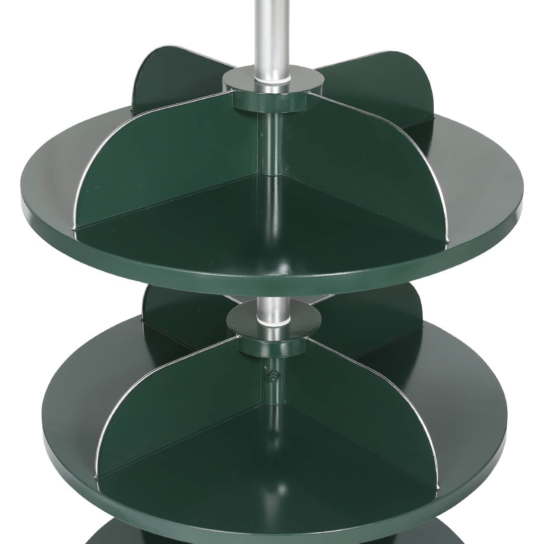 STORE ROUND RACK DARK GREEN
