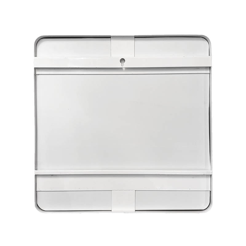 MIRROR WITH STEEL FRAME WHITE