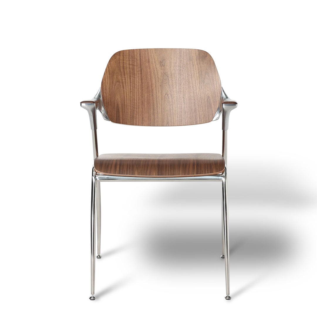 DULTON ONLINE SHOP | WOOD ALUMINUM ARM CHAIR WALNUT(WALNUT): 家具