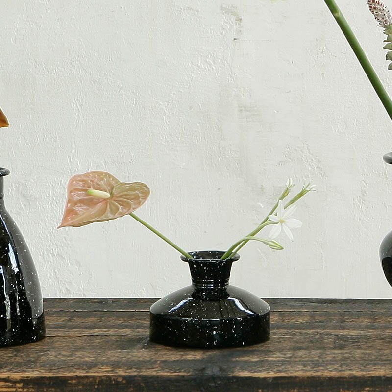 DULTON ONLINE SHOP | ENAMELED FLOWER VASE MONITOR BLACK(MONITOR