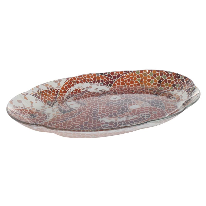 GLASS FISHERY PLATE OCTOPUS