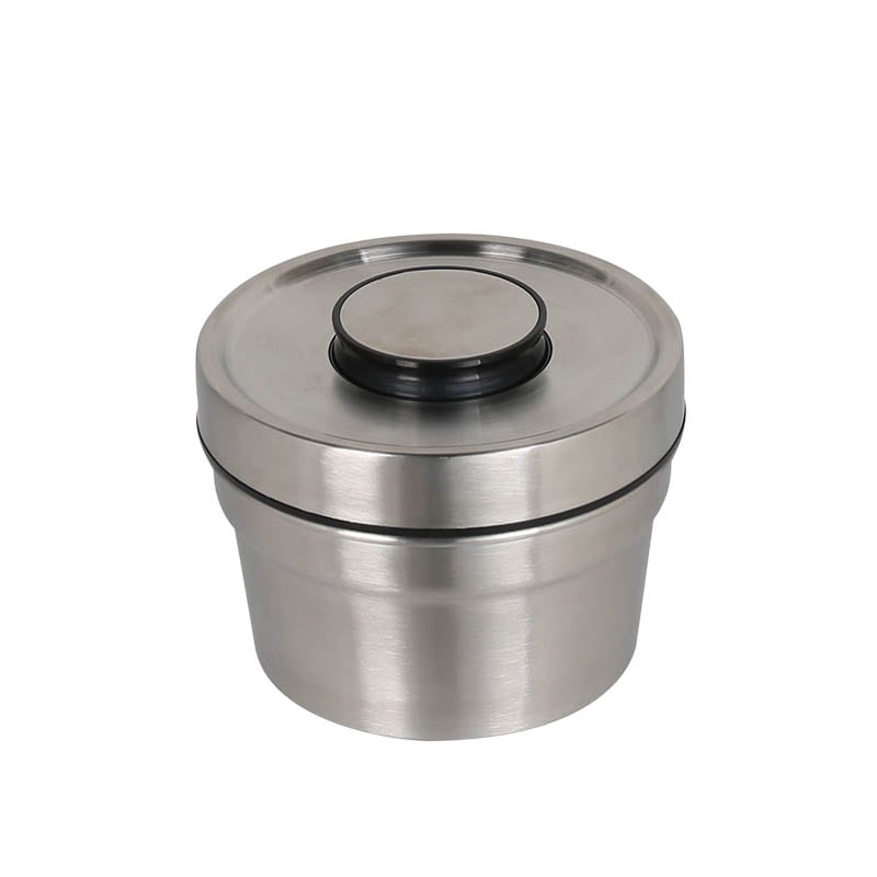 STAINLESS JAR WITH PRESS LID S