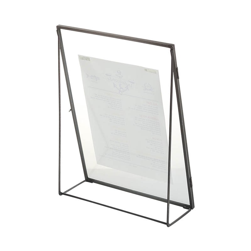 TABLE DOUBLE GLASS  FRAME STAND A4