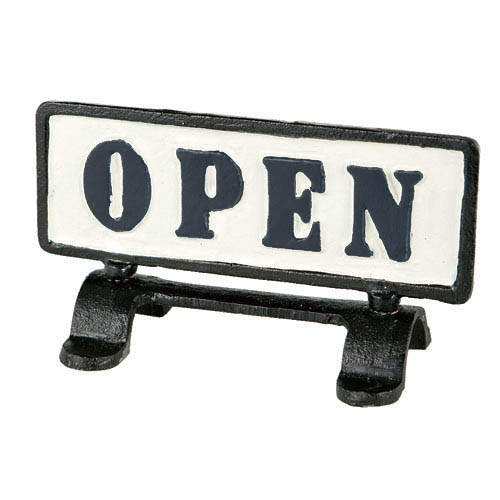 REVERSIBLE SIGN STAND "OPEN-CLOSED"