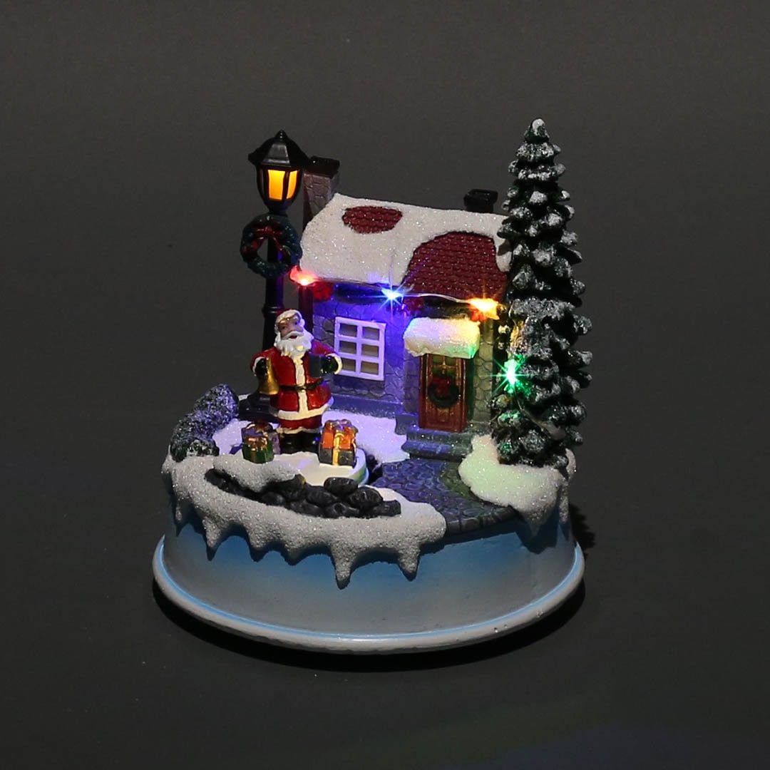 LED GLOW VILLAGE SANTA IS COMING