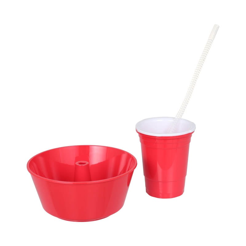 DULTON ONLINE SHOP | CARRY SNACK TUB WITH TUMBLER RED(RED