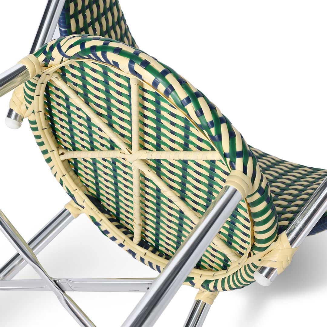 DULTON ONLINE SHOP | ALUMINUM ROUNDISH CHAIR GREEN/BLUE(GREEN/BLUE