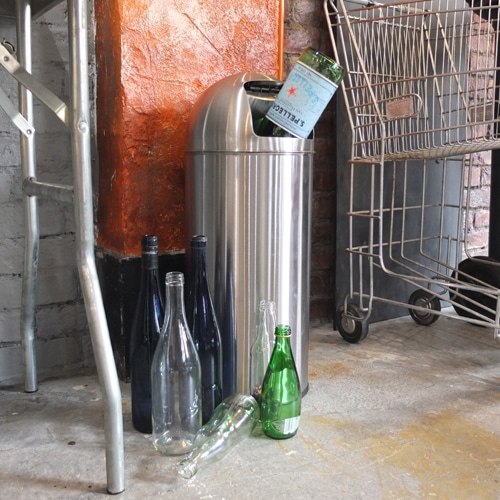 ダルトン　Dulton ゴミ箱　ダスト ビン サテン フィニッシュ DULTON ONLINE SHOP | DUST BIN SATIN FINISHED 25L(25L): ホーム用品