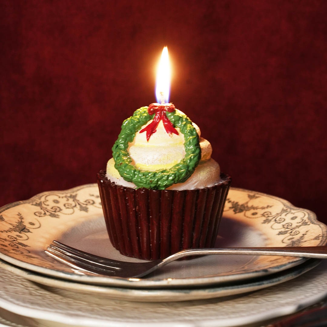 CRAFT CANDLE WREATH CUPCAKE
