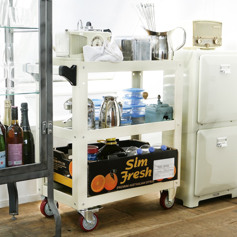 DULTON ONLINE SHOP | METAL TOOL CART IVORY(IVORY): 家具