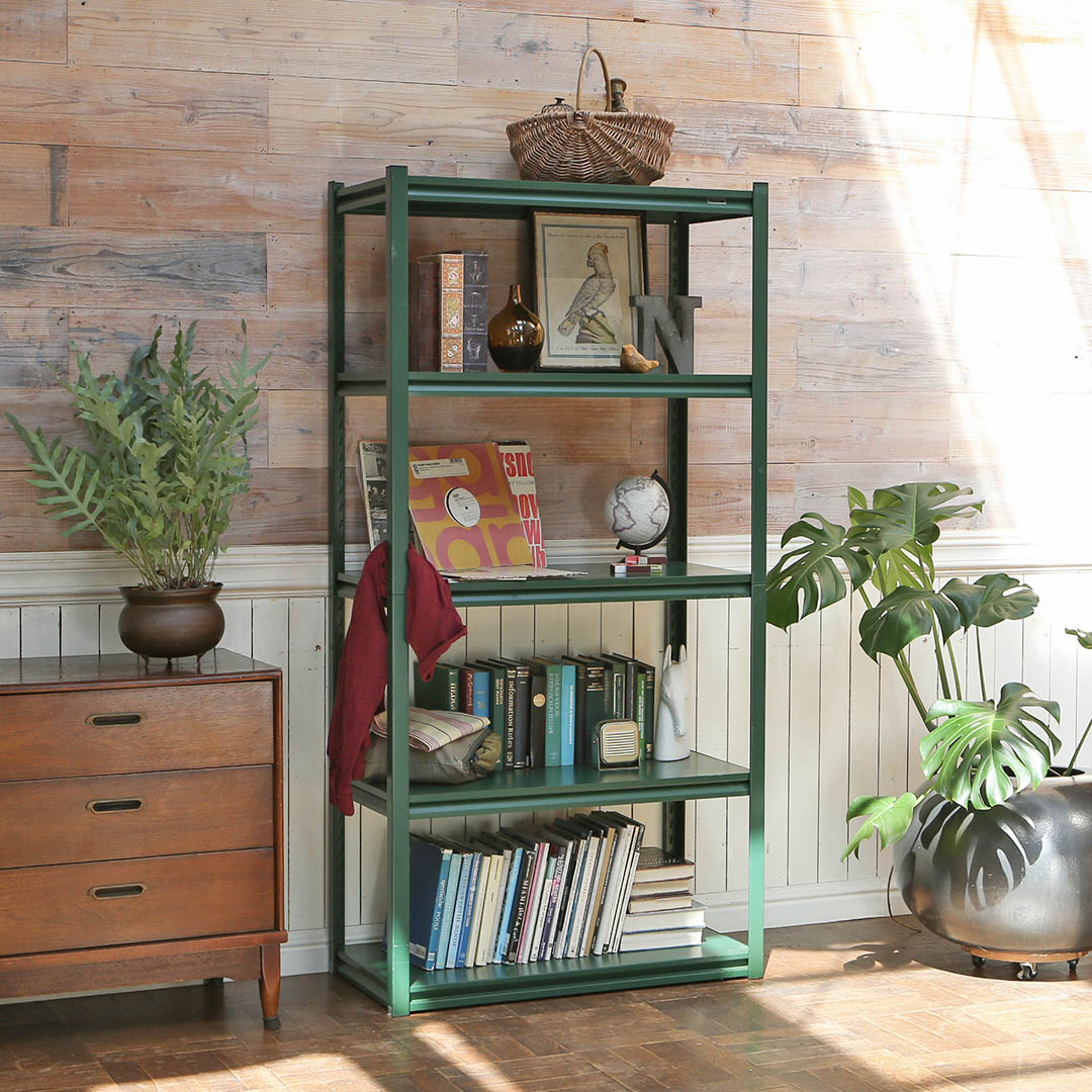 DULTON ONLINE SHOP | STEEL SHELF 5 LAYER DARK GREEN(5 LAYER DARK
