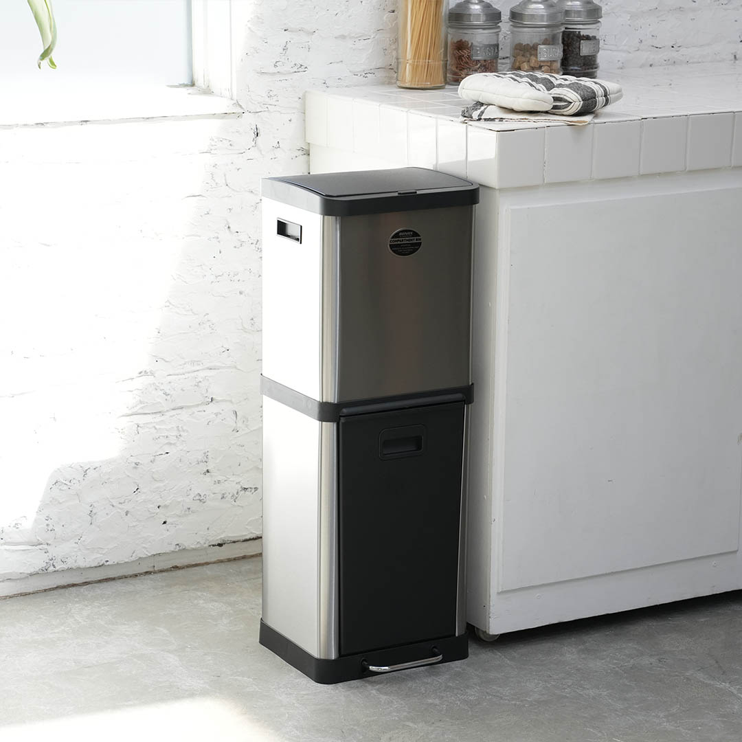 DULTON ONLINE SHOP | 2 COMPARTMENT BIN 18_20(18_20L): ホーム用品