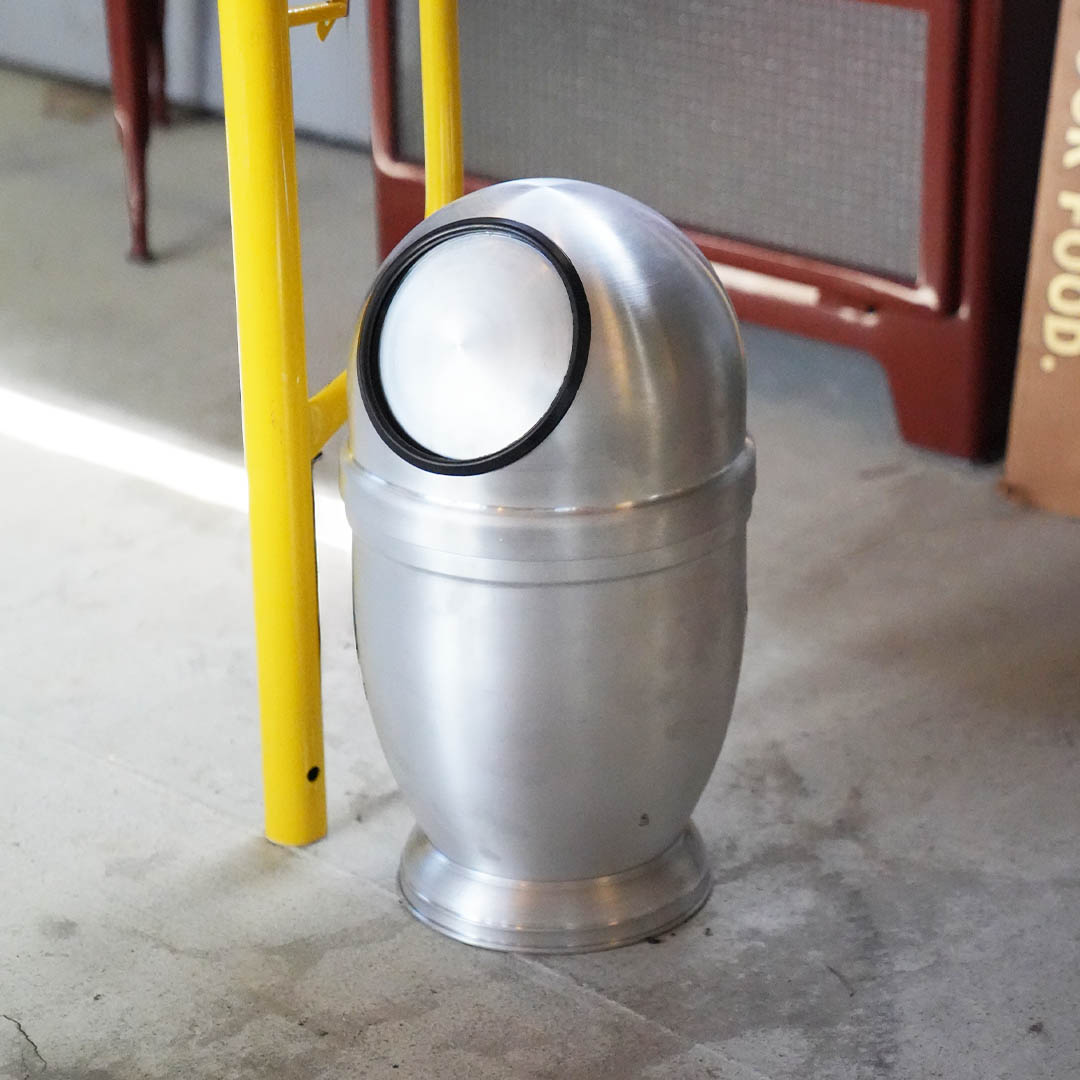DULTON ONLINE SHOP | ALUMINUM DUST BIN SATIN FINISHED L(L SATIN