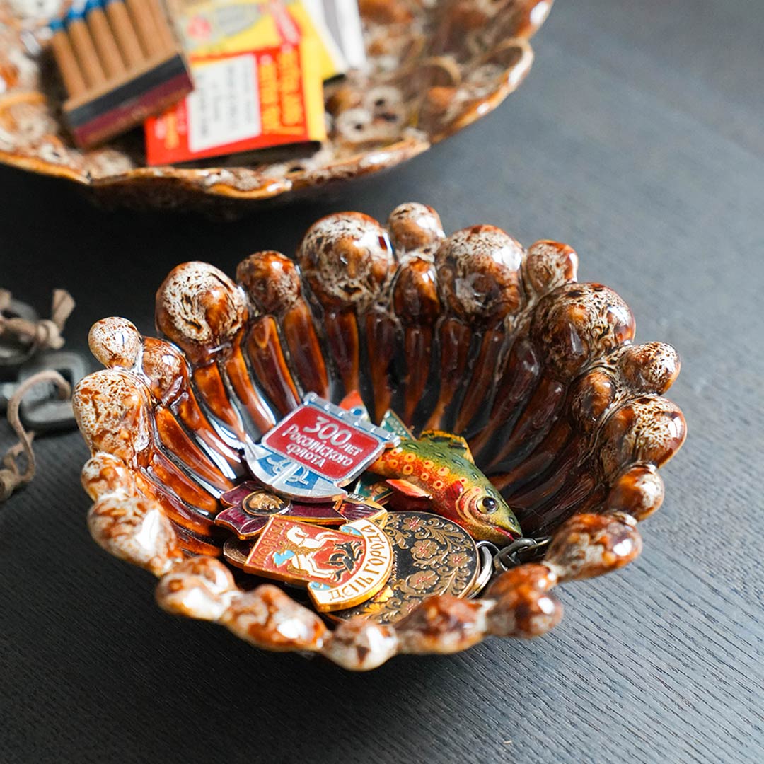 DULTON ONLINE SHOP | BROWN BEECH DECOR BOWL(BROWN BEECH