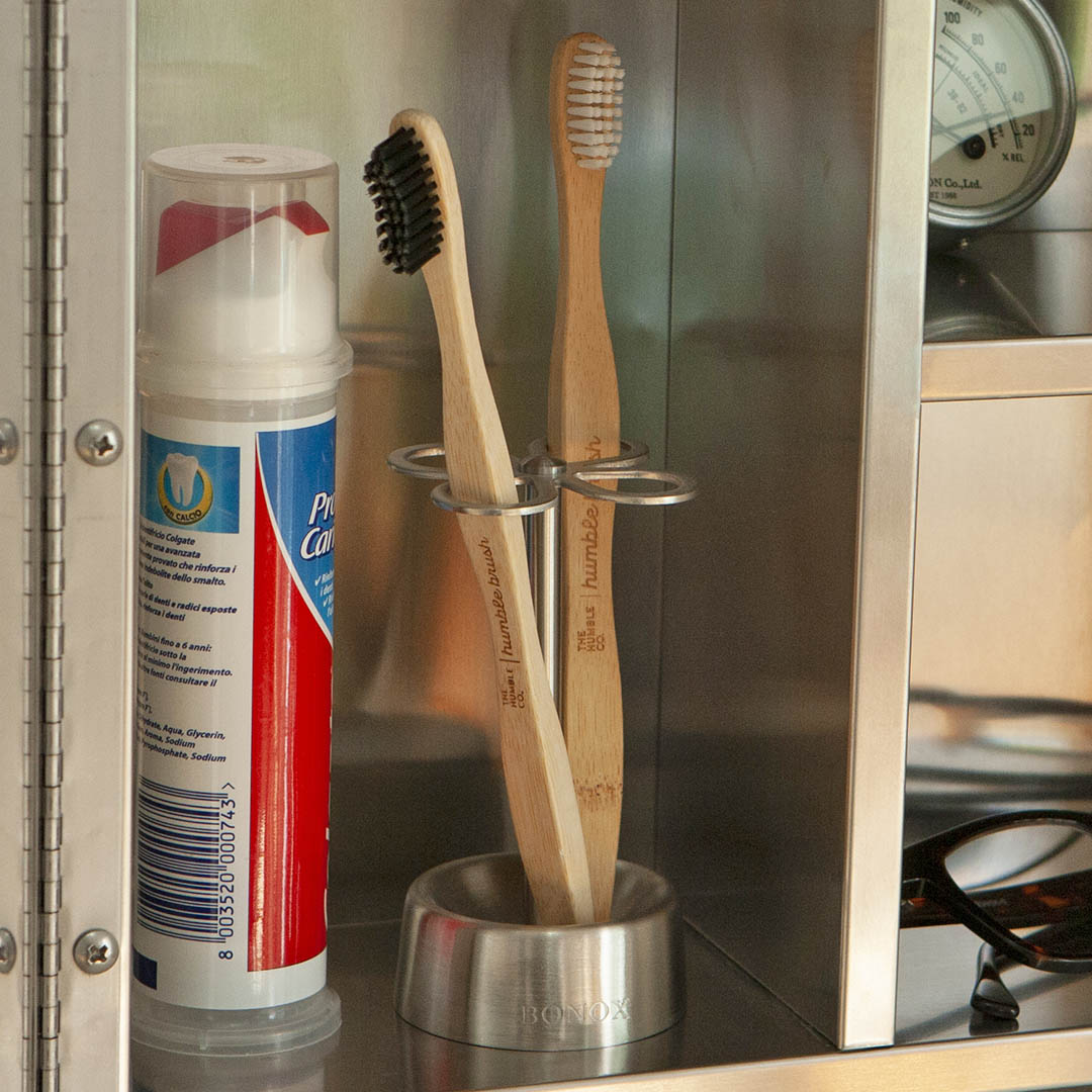 DULTON ONLINE SHOP | 4 HOLES TOOTHBRUSH HOLDER MIRROR FINISH