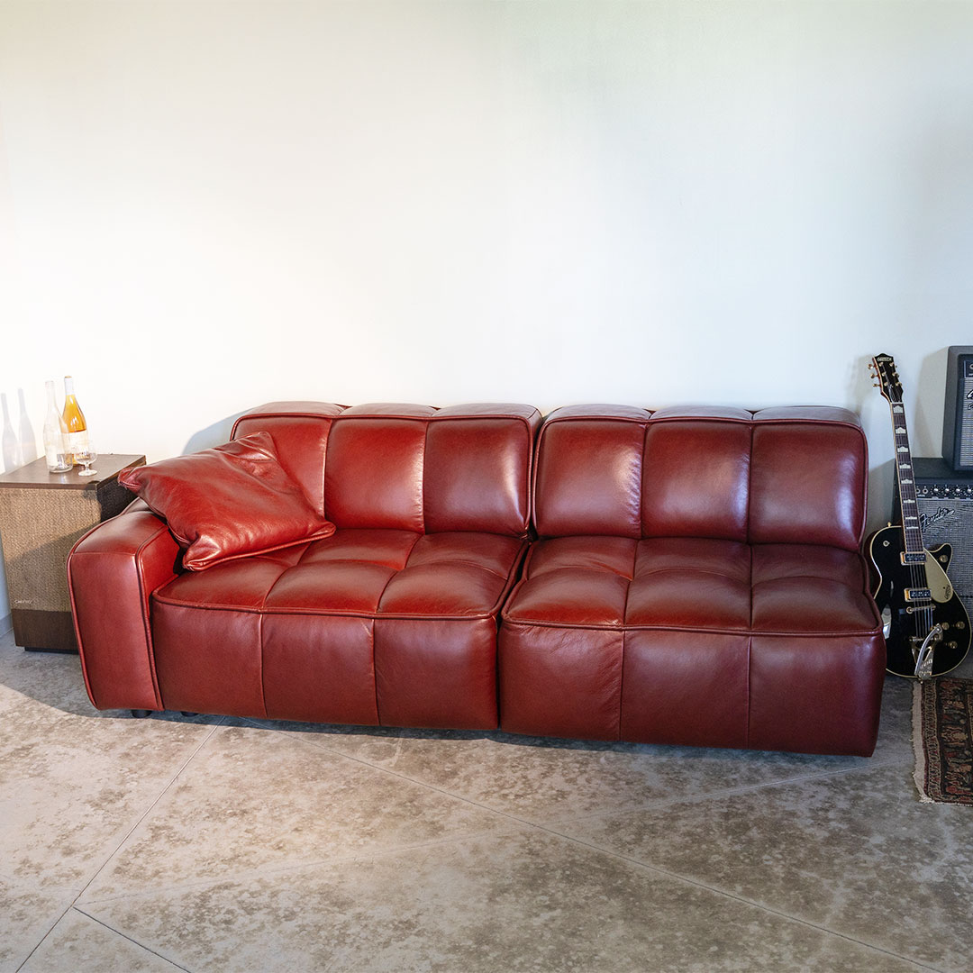 DULTON ONLINE SHOP | MODULE LEATHER SOFA ARM LESS(ARM LESS): 家具