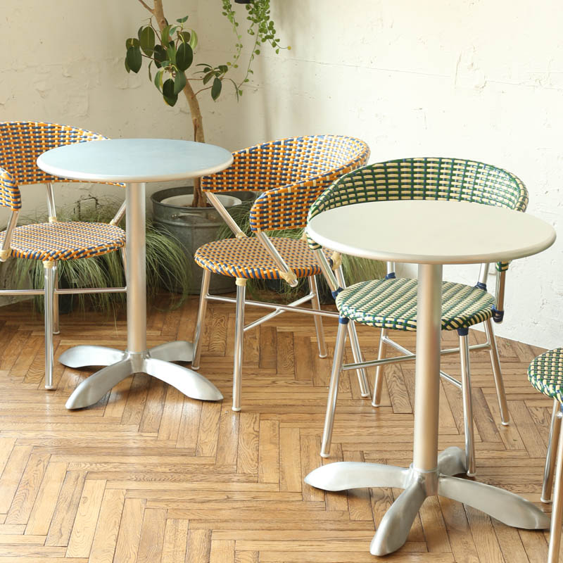 【DULTON】ダルトン╱テーブル╱丸テーブル╱円型╱アルミ╱ガラス╱カフェ DULTON ONLINE SHOP | ALUMINUM ROUND TABLE 60: 家具