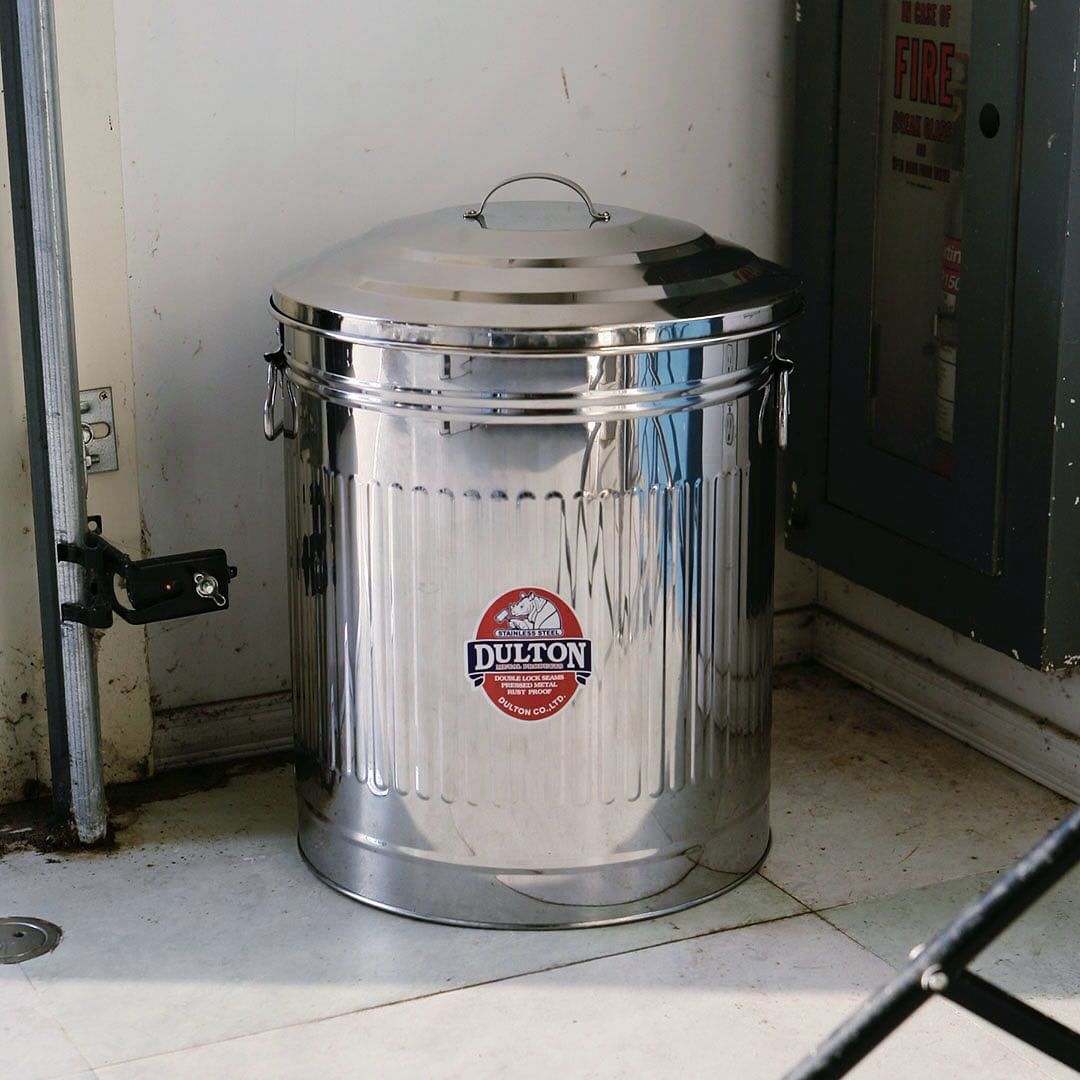 GARBAGE CAN STAINLESS L
