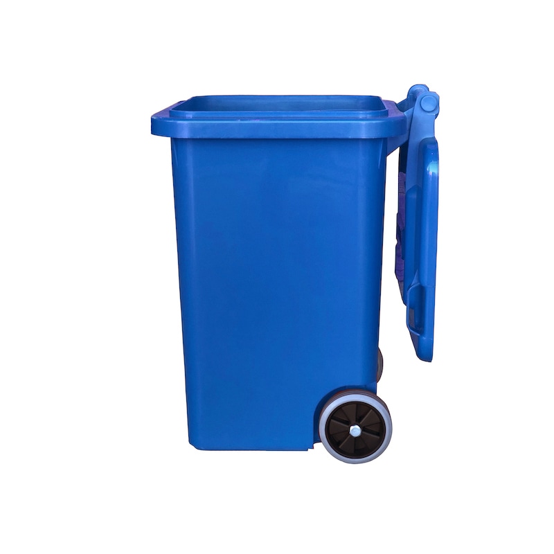 PLASTIC TRASH CAN 45L BLUE