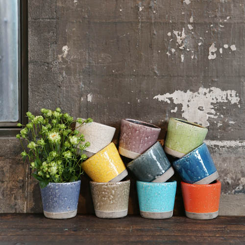 COLOR GLAZED POT CLAY