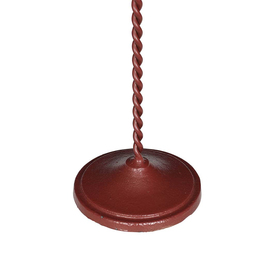 IRON CANDLE HOLDER 6 RED