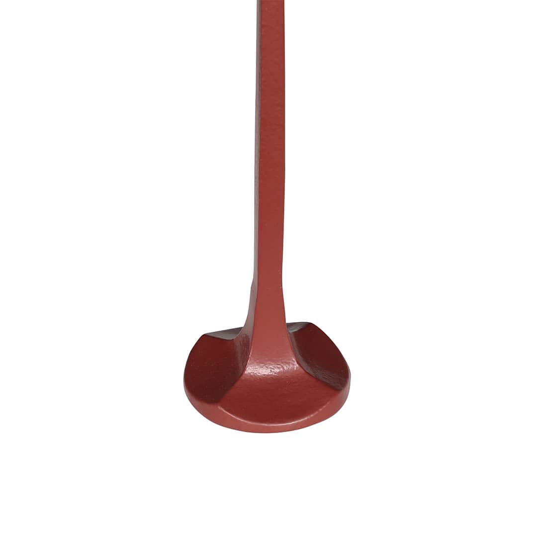 IRON CANDLE HOLDER DIAMOND RED M
