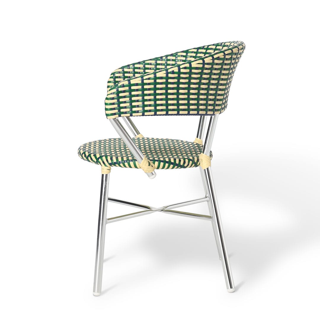 DULTON ONLINE SHOP | ALUMINUM ROUNDISH CHAIR GREEN/BLUE(GREEN/BLUE