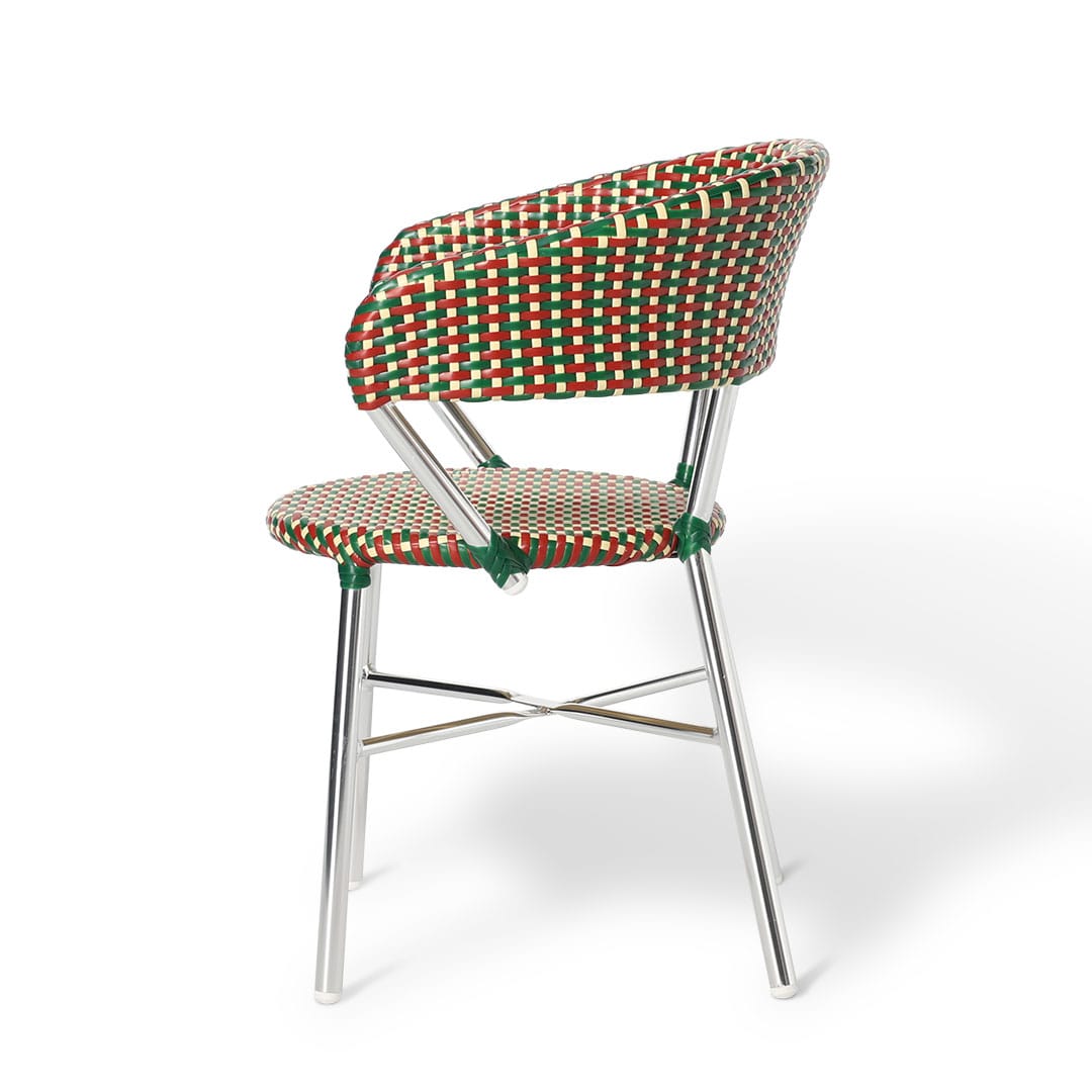 DULTON ONLINE SHOP | ALUMINUM ROUNDISH CHAIR RED/GREEN(RED/GREEN