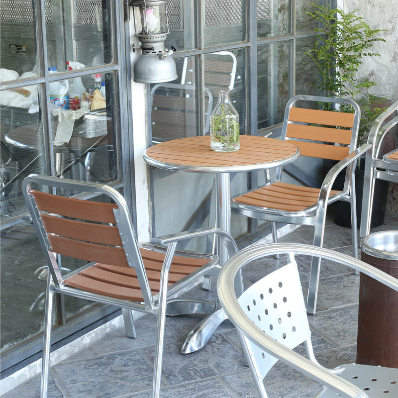 DULTON ONLINE SHOP | ALUMINUM CAFE CHAIR LBR: ファニチャー