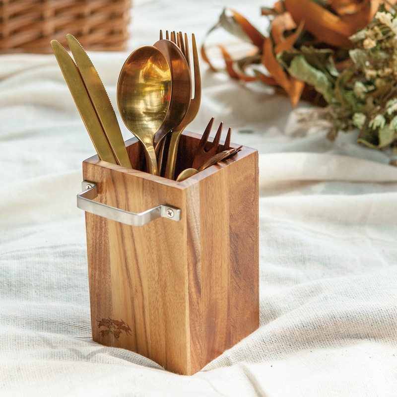 DULTON ONLINE SHOP | ACACIA CUTLERY STAND: キッチン/ダイニング