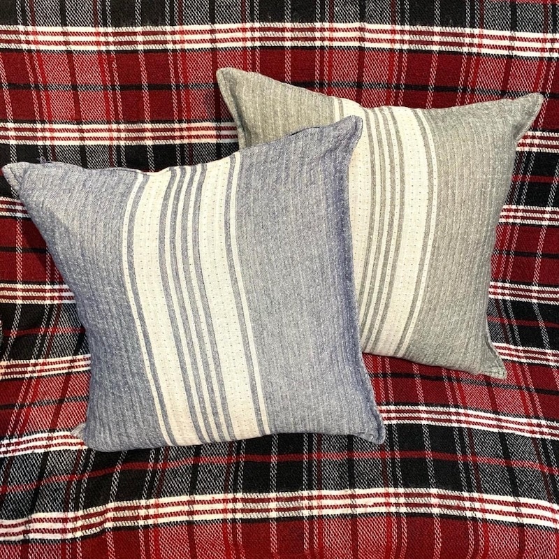 DULTON ONLINE SHOP | DOUBLE GAUZE LINEN CUSHION COVER GRAY(GRAY