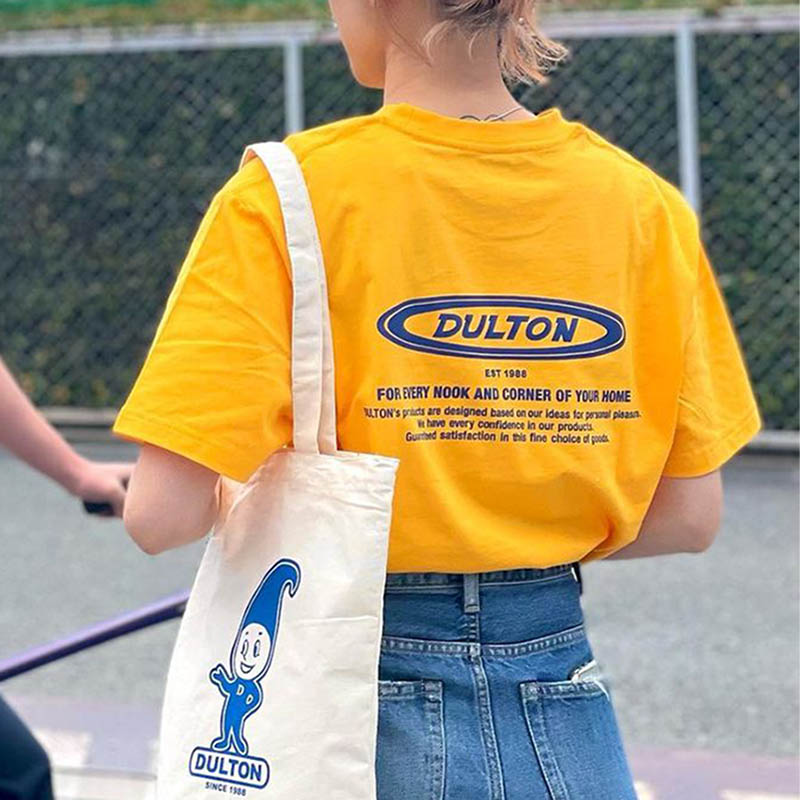 DULTON ONLINE SHOP | DULTON T-SHIRT OVAL LOGO L YELLOW(L YELLOW