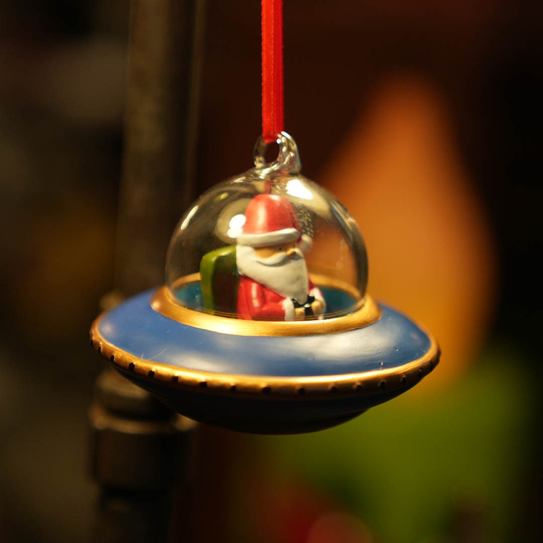 SPACE SANTA ORNAMENT